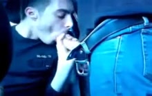 Sucking cock in the car