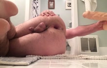 Anal training and gaping in solo webcam show