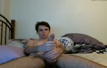 Amateur gay dudes masturbating on their webcams