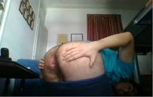 Dirty gay dude doing a webcam show