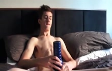 Twink plays with a flashlight